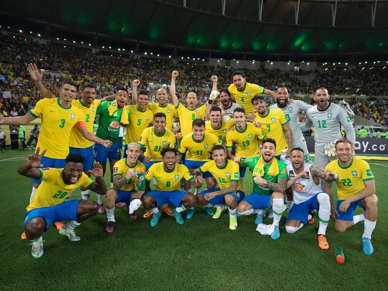 Seleção Brasileira comemora classificação para a Copa do Mundo 2026